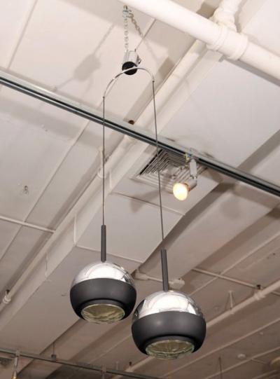  Stilnovo Stilnovo 1230 Model Two Pendant Chandelier