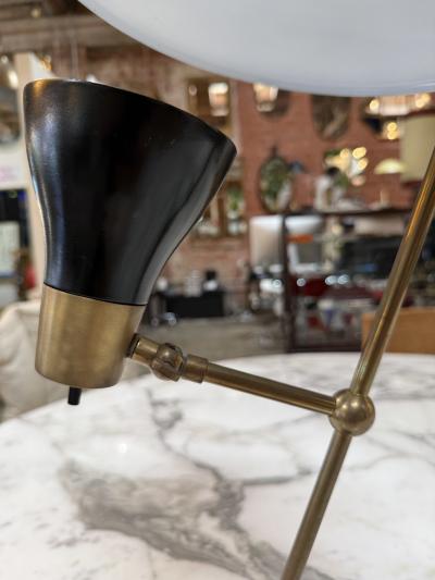  Stilnovo Stilnovo Adjustable Desk Lamp in Black Brass