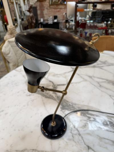  Stilnovo Stilnovo Adjustable Desk Lamp in Black Brass