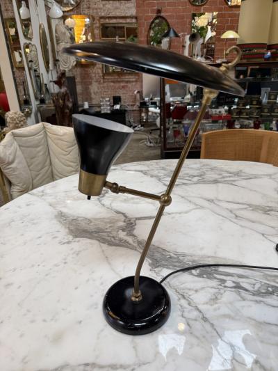  Stilnovo Stilnovo Adjustable Desk Lamp in Black Brass
