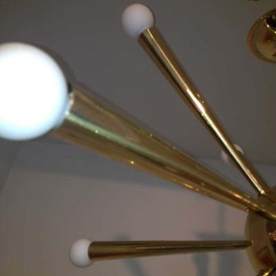  Stilnovo Stilnovo Attributed Sputnik Chandelier Brass