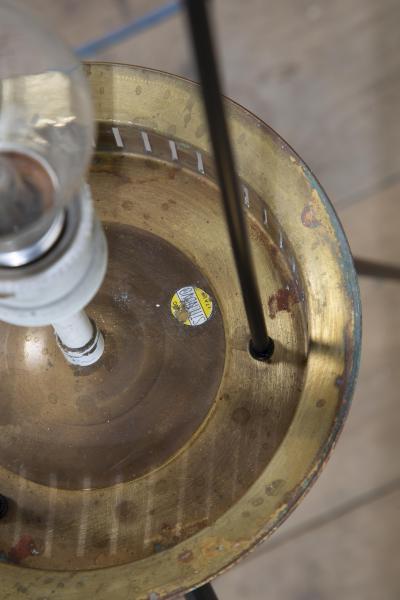  Stilnovo Stilnovo Brass and Metal Floor Lamp 1960