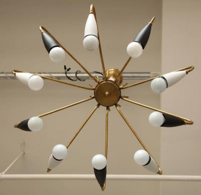  Stilnovo Stilnovo Chandelier Italian made in 1955