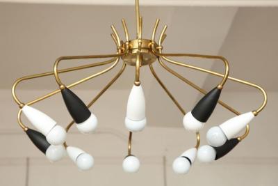  Stilnovo Stilnovo Chandelier Italian made in 1955