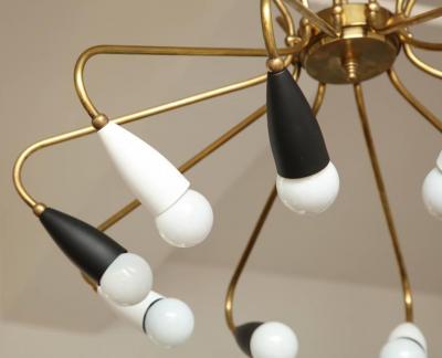  Stilnovo Stilnovo Chandelier Italian made in 1955