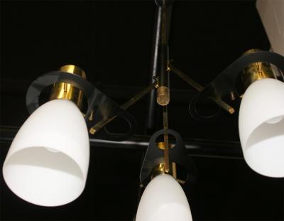  Stilnovo Stilnovo Chandelier Made in Milan 1950