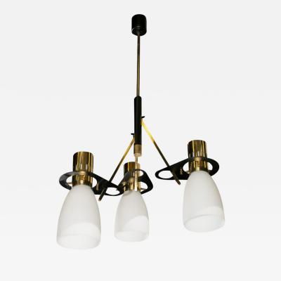  Stilnovo Stilnovo Chandelier Made in Milan 1950