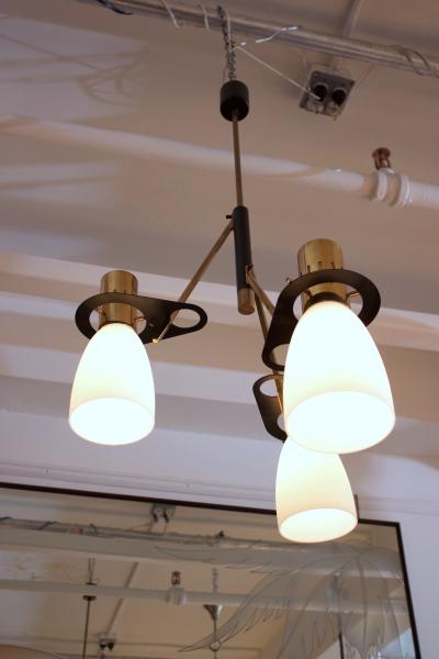 Stilnovo Stilnovo Chandelier Made in Milan 1950