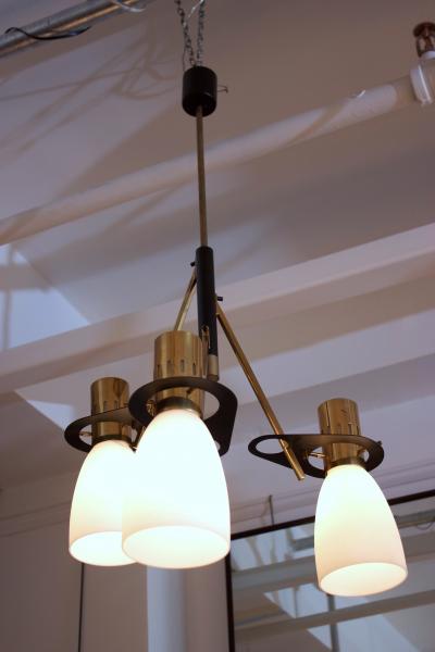  Stilnovo Stilnovo Chandelier Made in Milan 1950
