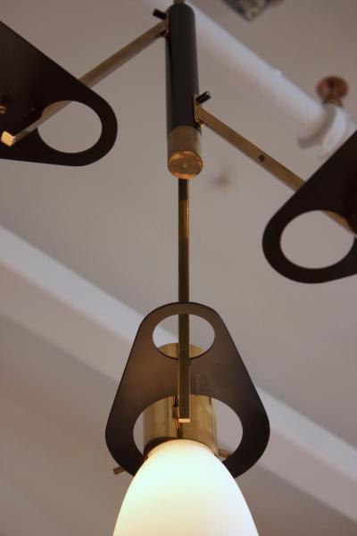  Stilnovo Stilnovo Chandelier Made in Milan 1950
