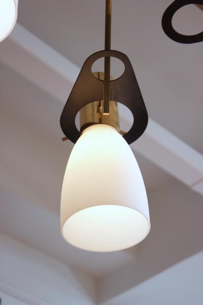  Stilnovo Stilnovo Chandelier Made in Milan 1950