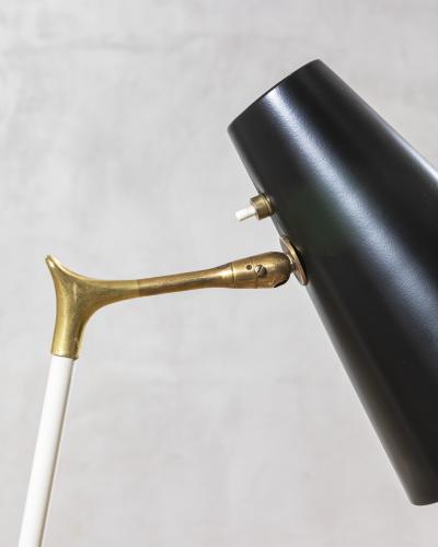  Stilnovo Stilnovo Floor Lamp Brass and Lacquered Metal 1960