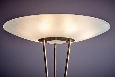  Stilnovo Stilnovo Floor Lamp with Brass and Marble Base