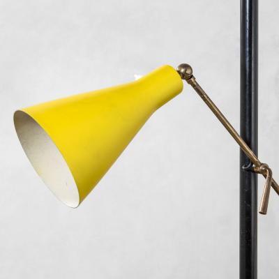  Stilnovo Stilnovo Floor Lamp with Two Diffusers and Marble Base 50s