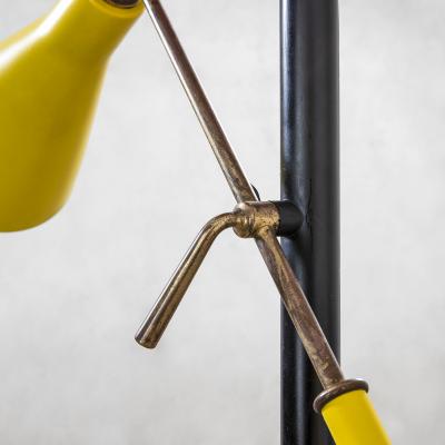  Stilnovo Stilnovo Floor Lamp with Two Diffusers and Marble Base 50s