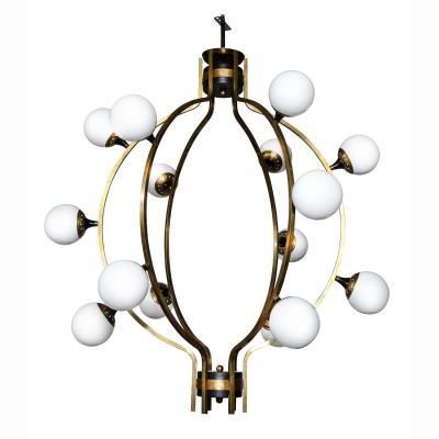  Stilnovo Stilnovo Impressive Spherical Chandelier 1970