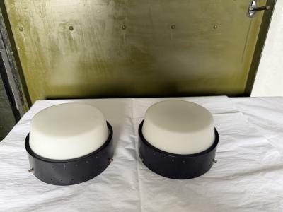  Stilnovo Stilnovo Italian wall sconces opaline glass set of 2 Italy 1960s