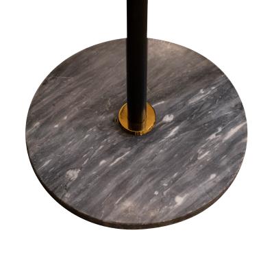  Stilnovo Stilnovo Lantern Style Floor Lamp with Murano Glass Shades 1950s