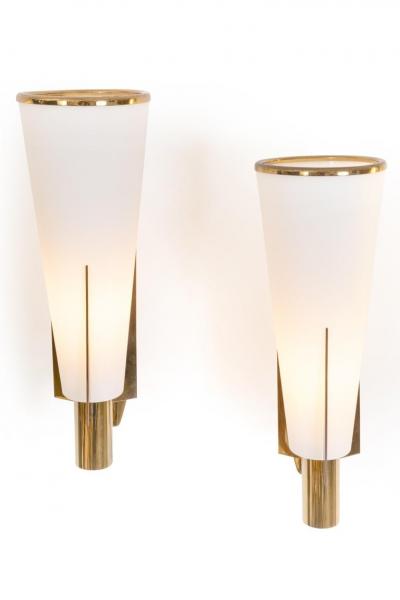  Stilnovo Stilnovo Model 2021 1 Brass Glass Sconces