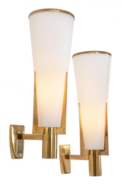  Stilnovo Stilnovo Model 2021 1 Brass Glass Sconces