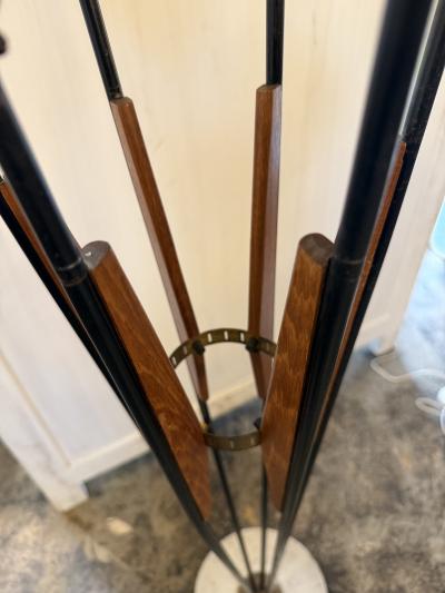  Stilnovo Stilnovo Multi Arm Floor Lamp with Opaline Glass Shades