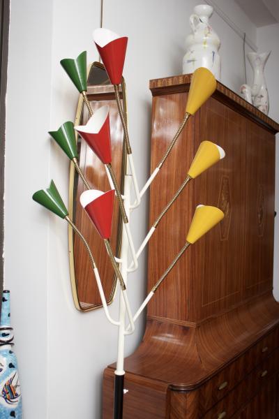  Stilnovo Stilnovo Nine Arm Floor Lamp Italy 1955