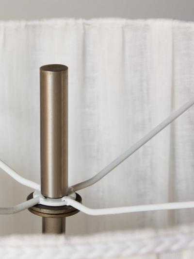  Stilnovo Stilnovo Opaline Glass and Brushed Steel Table Lamp