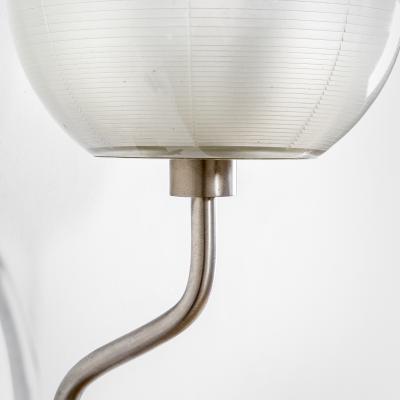  Stilnovo Stilnovo Pair of Wall Lamps with Glass Diffusers and Chromed Metal