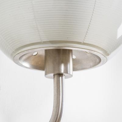  Stilnovo Stilnovo Pair of Wall Lamps with Glass Diffusers and Chromed Metal