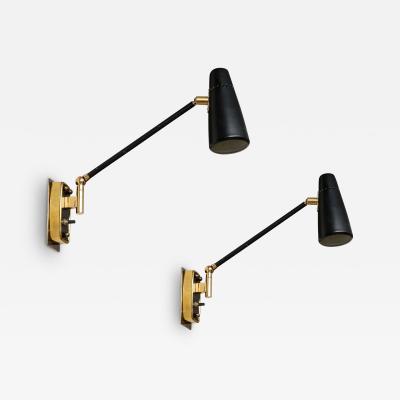  Stilnovo Stilnovo Rare Pair of Articulating Sconces