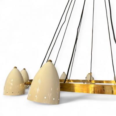  Stilnovo Stilnovo Ring Lamp with White Spotlights