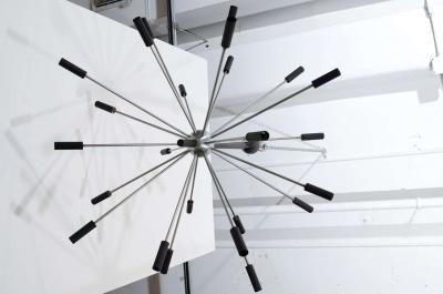  Stilnovo Stilnovo Silver Sputnik with Oxidized Bronze Ribbed Cups