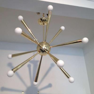  Stilnovo Stilnovo Sputnik Brass Chandelier