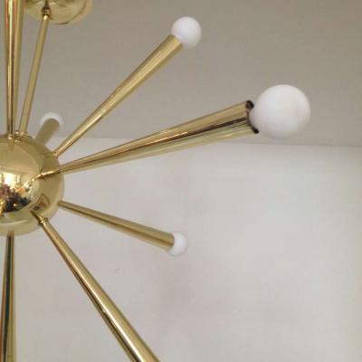  Stilnovo Stilnovo Sputnik Brass Chandelier