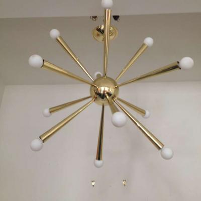  Stilnovo Stilnovo Sputnik Brass Chandelier