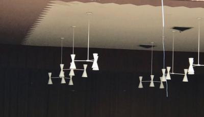  Stilnovo Stilnovo Style Three Arm Chandelier