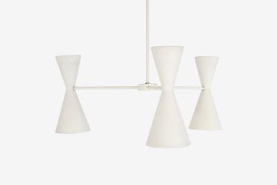  Stilnovo Stilnovo Style Three Arm Chandelier