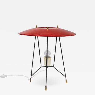  Stilnovo Stilnovo Table Lamp in Lacquered Metal and Brass 50s