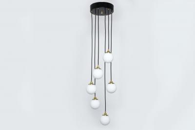  Stilnovo Stilnovo cascading chandelier Iatly circa 1950s