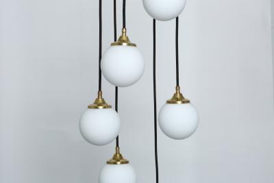  Stilnovo Stilnovo cascading chandelier Iatly circa 1950s
