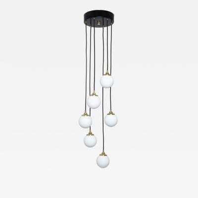  Stilnovo Stilnovo cascading chandelier Iatly circa 1950s