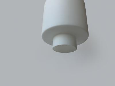  Stilnovo Stilnovo ceiling pendant in opaline glass and brass Italy circa 1960s