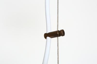  Stilnovo Stilnovo ceiling suspension light Opaline glass Brass Italy 1960s
