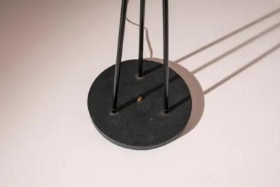 Stilnovo Stilnovo floor lamp in metal with colored lampshades Italy 1950s