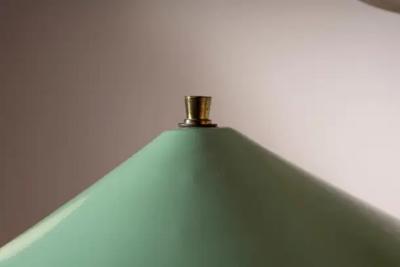 Stilnovo Stilnovo floor lamp in metal with colored lampshades Italy 1950s