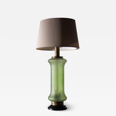  Stilnovo Stilnovo italian table lamp in green glass