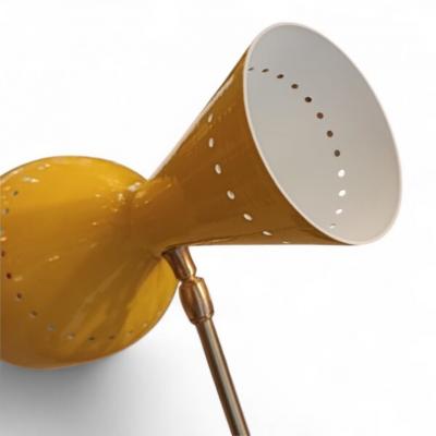  Stilnovo Stilnovo mini Thunderball Yellow 70s Lamp