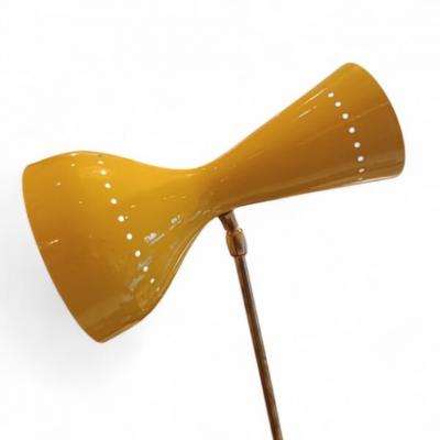  Stilnovo Stilnovo mini Thunderball Yellow 70s Lamp