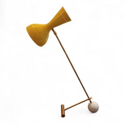  Stilnovo Stilnovo mini Thunderball Yellow 70s Lamp