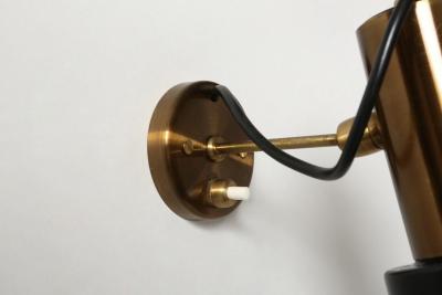  Stilnovo Stilnovo sconces in brass Italy circa 1960s